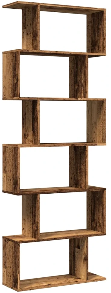 Pertvara/knygų spinta, medienos, 70x24x193cm, 6 pakopų
