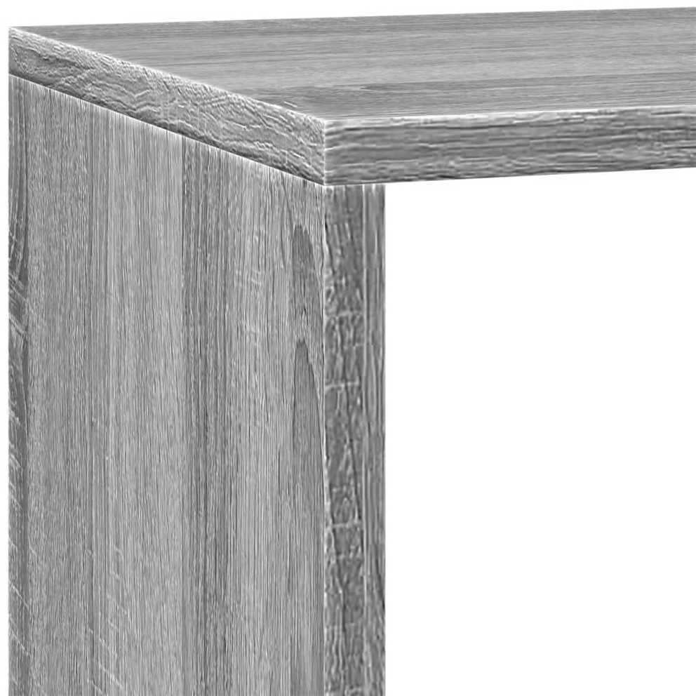 Pertvara/knygų spinta, pilka, 137,5x29x103,5cm, 3 aukštų