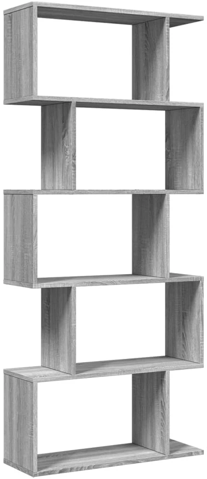 Pertvara/knygų spinta, sonoma ąžuolo, 70x24x161cm, 5 pakopų