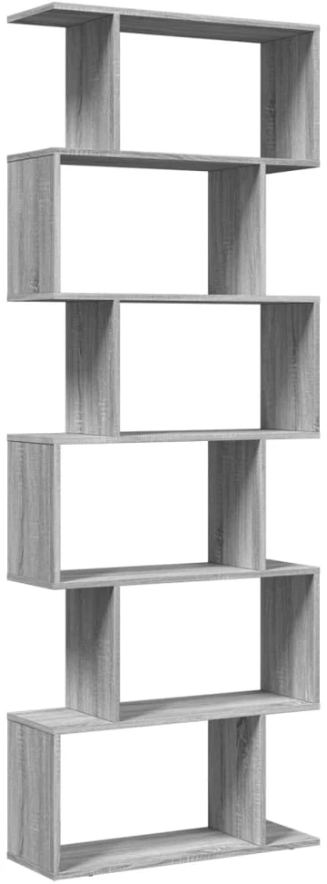 Pertvara/knygų spinta, sonoma ąžuolo, 70x24x193cm, 6 pakopų
