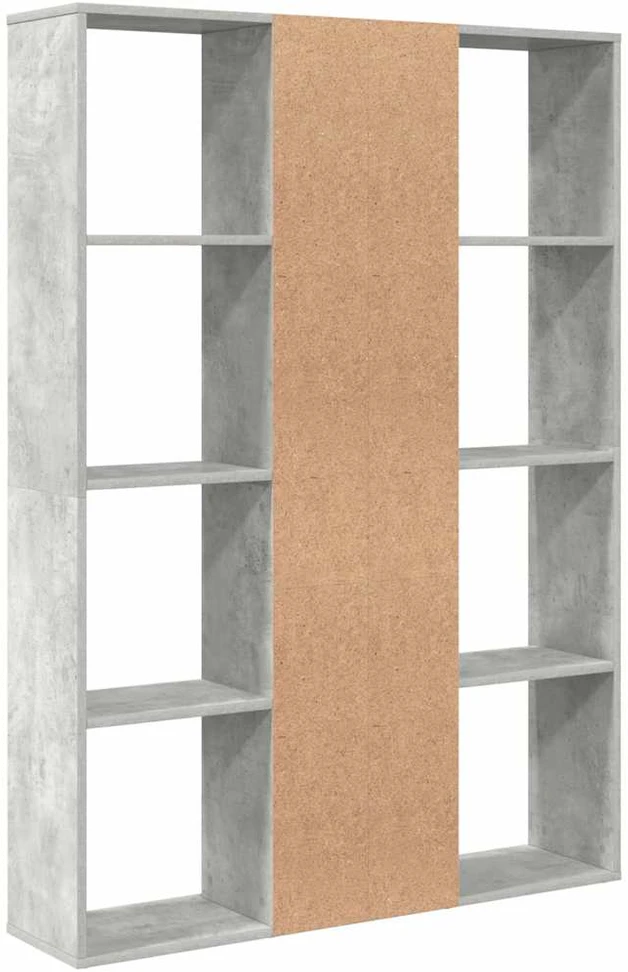 Pertvara/spintelė knygoms, betono, 100x24x140cm, mediena