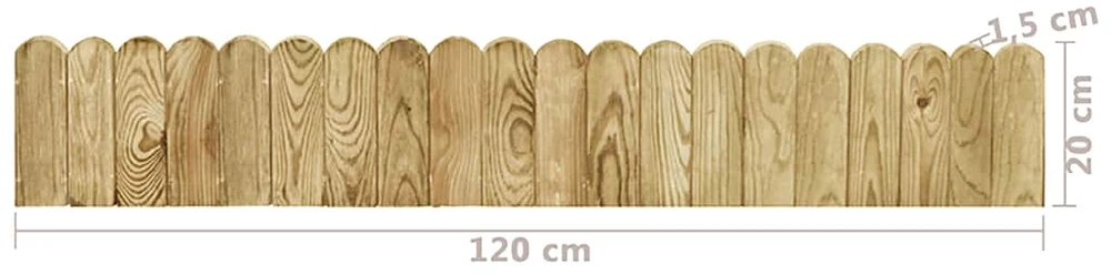 Pertvaros ritinys, žalias, 120cm, impregnuota pušies mediena