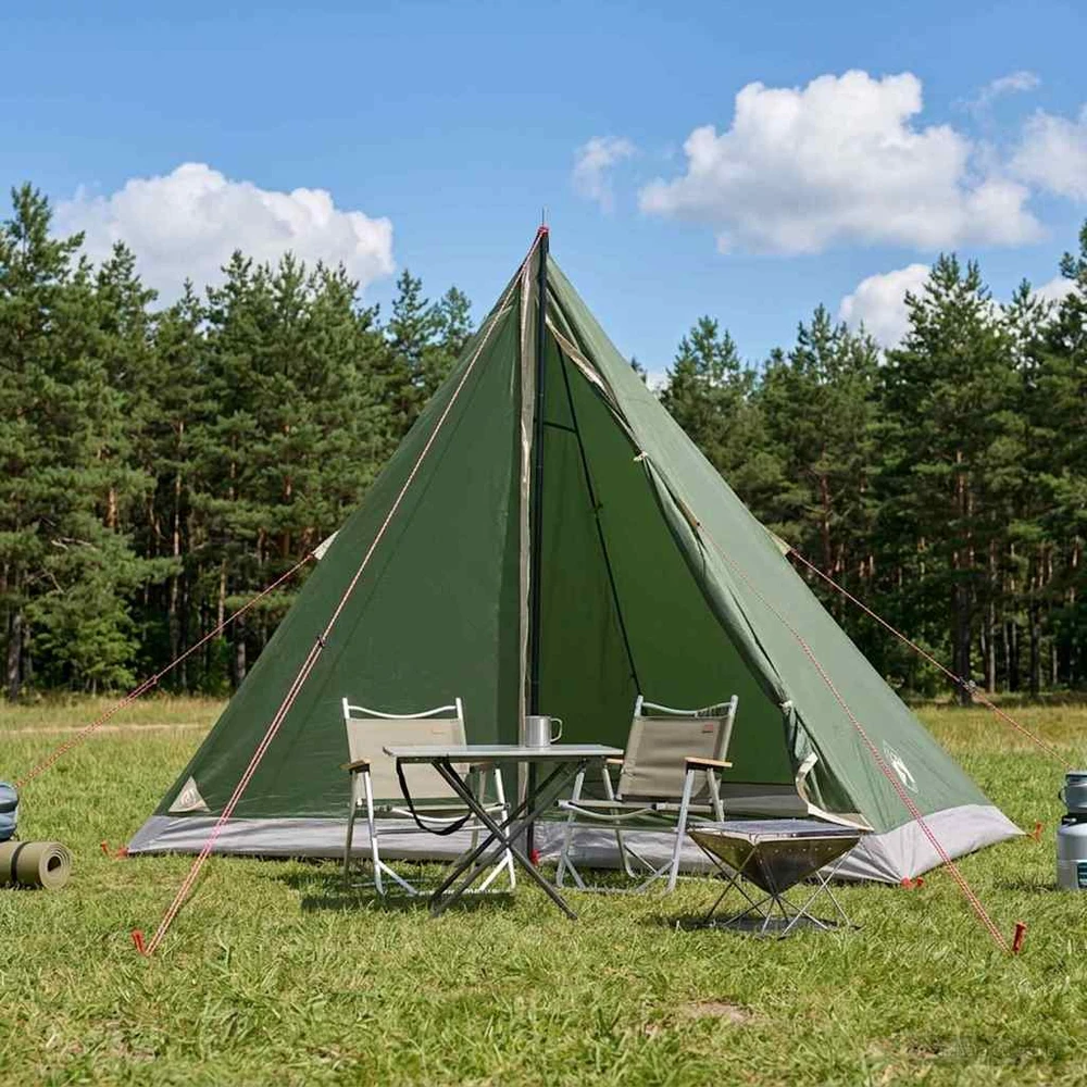 Pėsčiųjų kempingo palapinė 2 asmeniui Žalia
