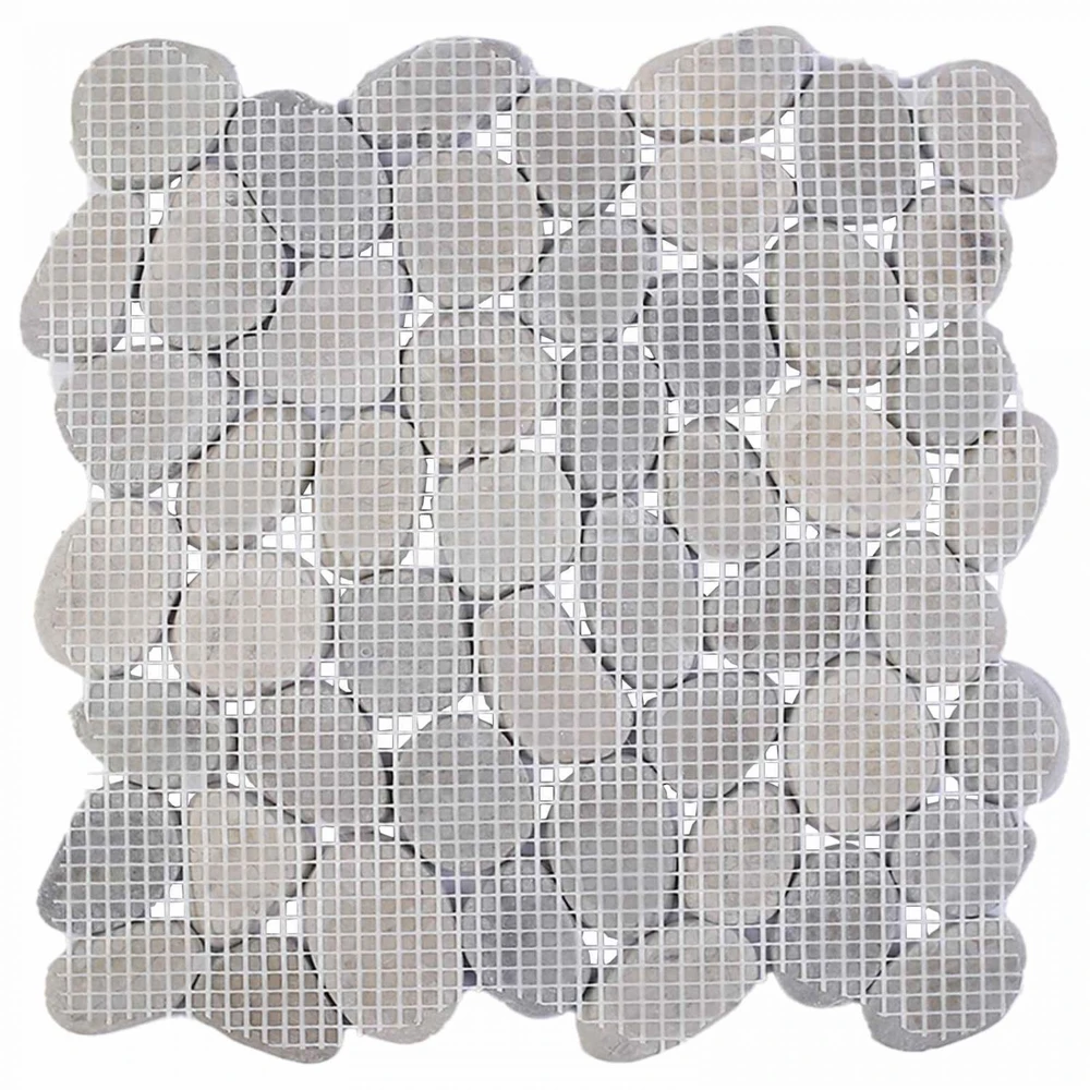 Akmeninės plytelės Pilka 30 x 30 cm Upės akmuo