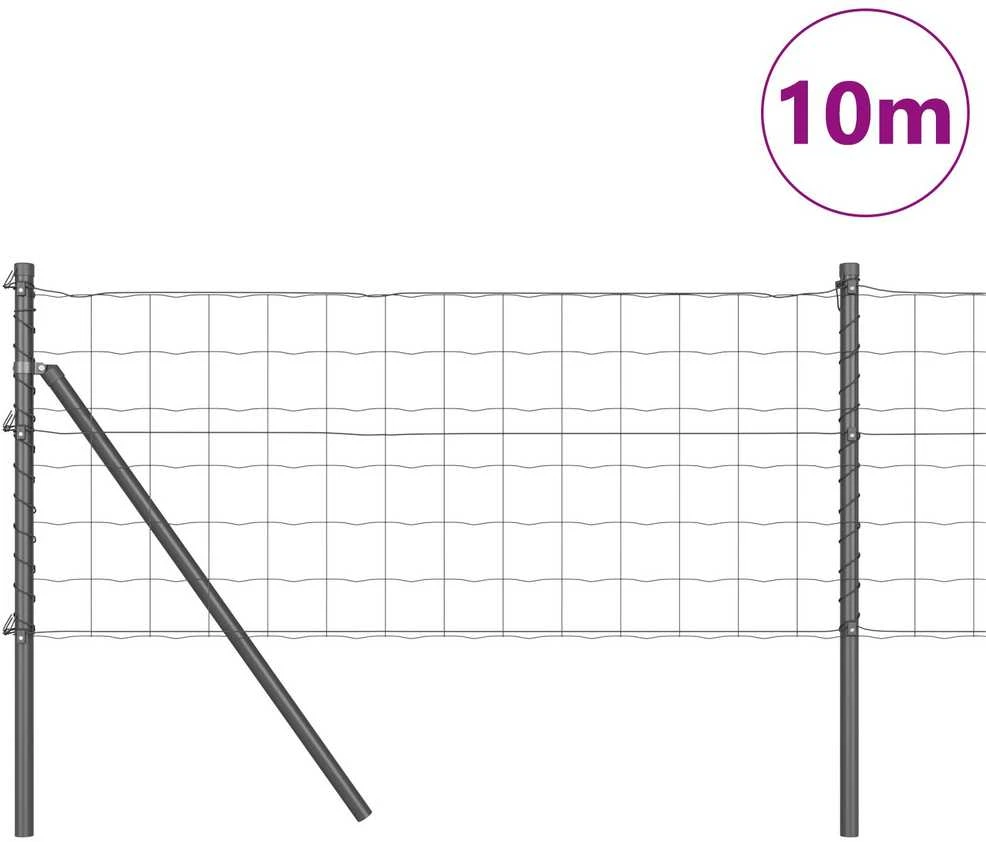 Euro tvoros žemės tvirtinimas 10 x 0,8 m PVC dengtas plienas