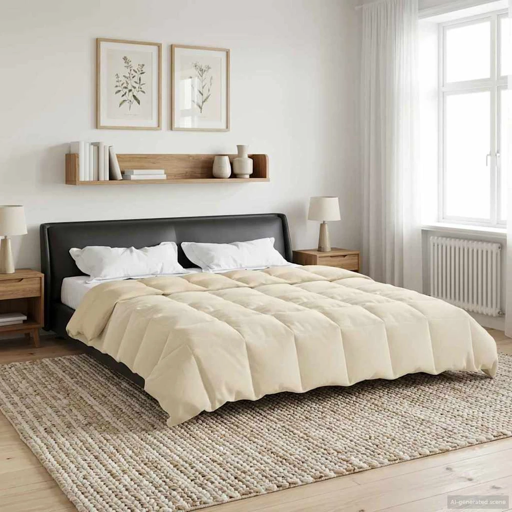 Pilna metų antklodė 200 x 220 cm 4 metų laikai Kreminė