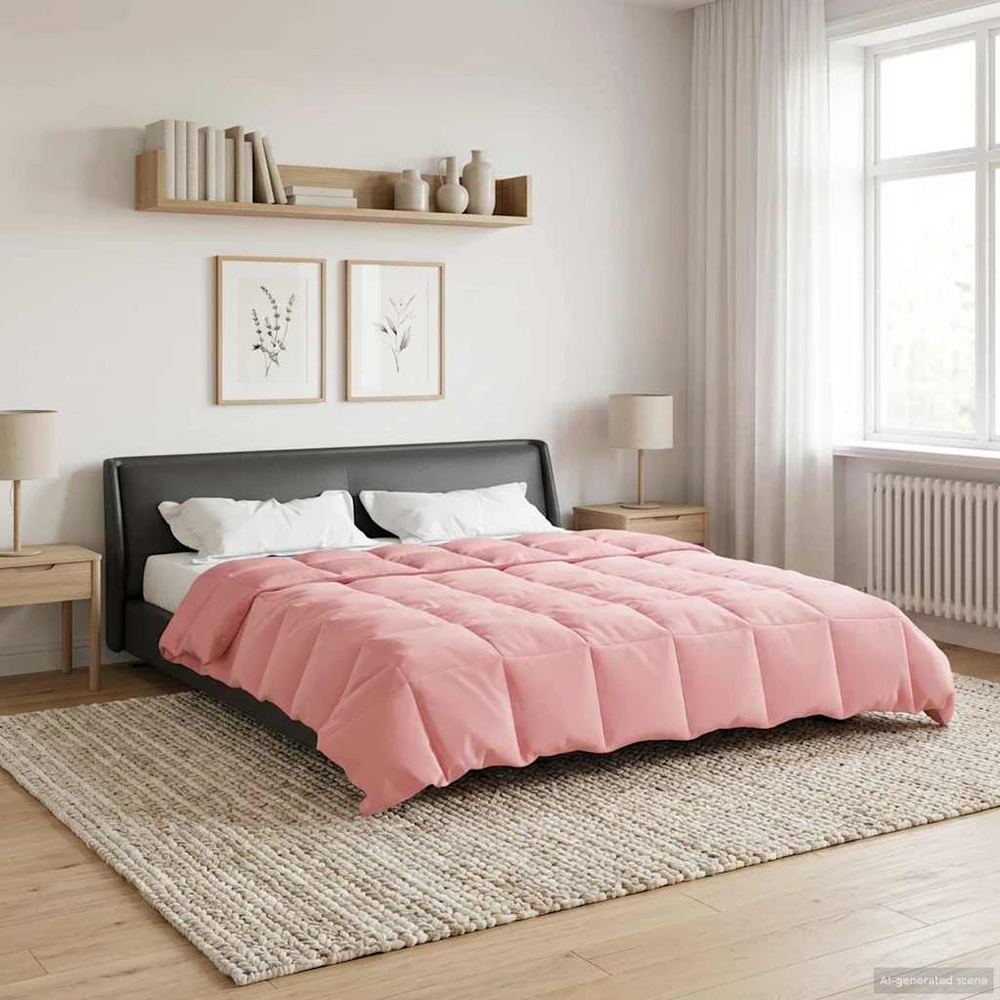 Pilna metų antklodė 200 x 220 cm 4 metų laikai Rožinė