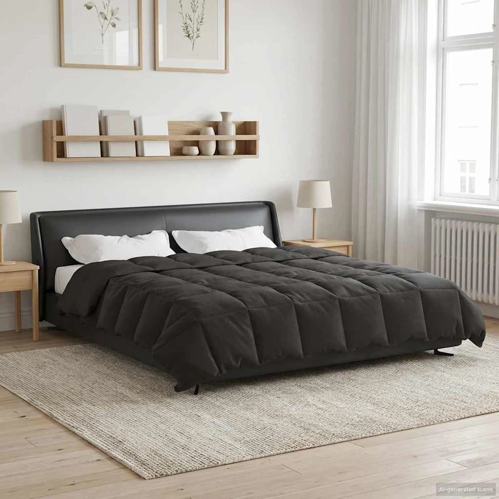 Pilna metų antklodė 200 x 220 cm 4 metų laikai Antracito