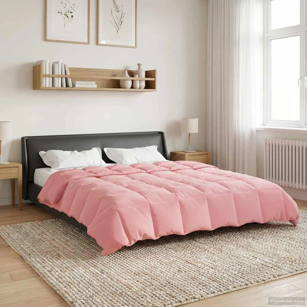Pilna metų antklodė 220 x 240 cm 4 metų laikai Rožinė