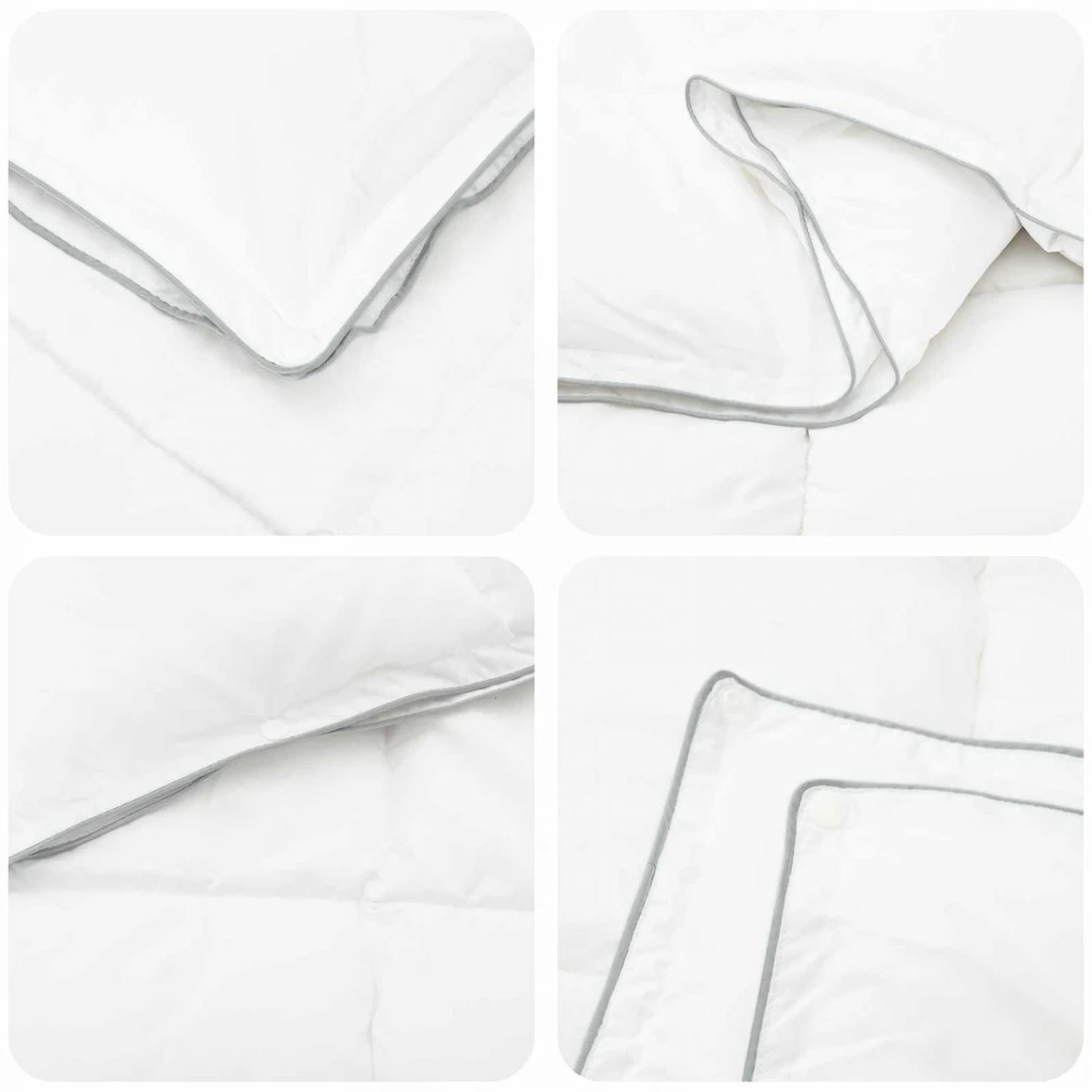 Pilna metų antklodė Balta 140 x 200 cm Bambuko pluoštas