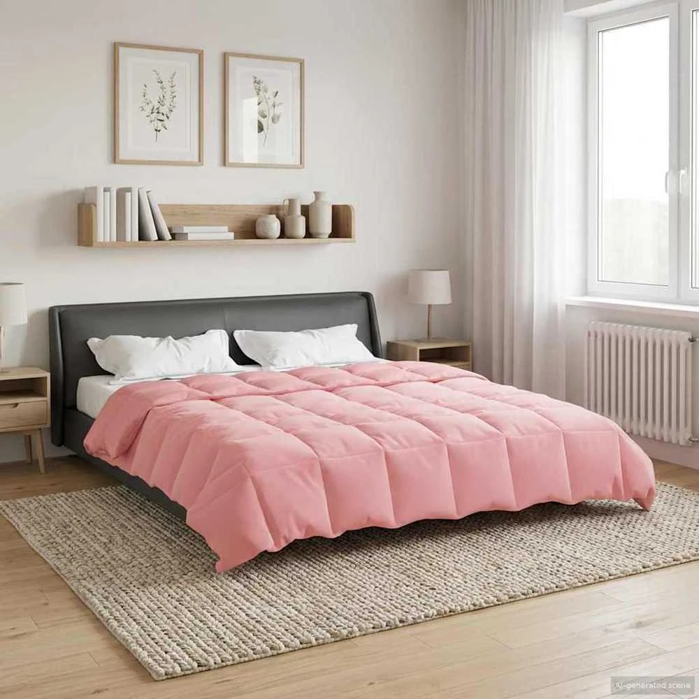 Pilna metų antklodė 240 x 260 cm 4 metų laikai Rožinė