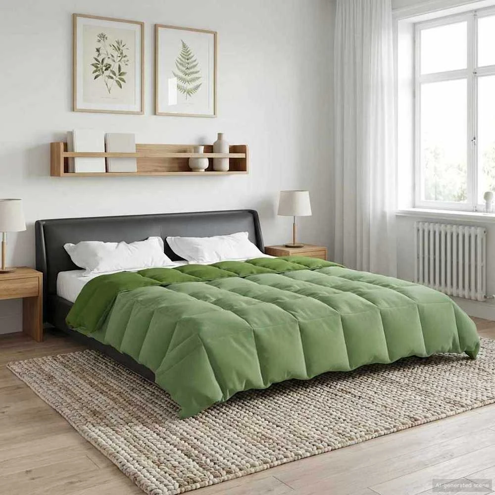 Pilna metų antklodė 200 x 220 cm 4 metų laikai Žalia
