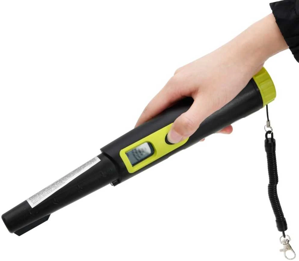 Pinpointeris-metalo detektorius su LCD ekranu, juodas/geltonas