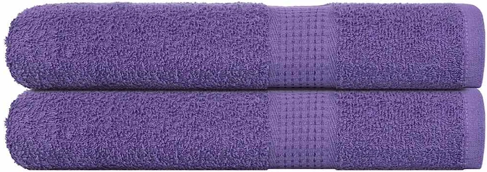 Rankšluostis Saunos rankšluosčiai, 2vnt., violetiniai, 80x200 cm, medvilnė
