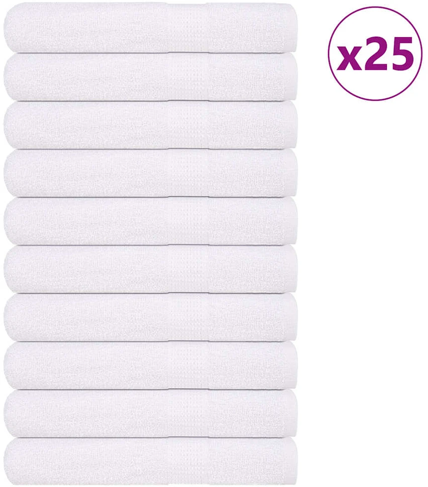 Rankšluostis Pirties rankšluosčiai, FROGN, 25 vnt., balti, 80x200 cm, 360 g/m²