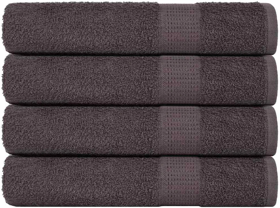 Rankšluostis Pirties rankšluosčiai, FROGN, 4 vnt., antracito spalvos, 80x200 cm, 360 g/m²