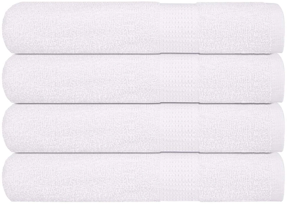 Rankšluostis Pirties rankšluosčiai, FROGN, 4 vnt., balti, 80x200 cm, 360 g/m²