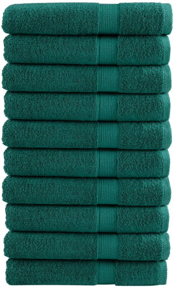 Rankšluostis Pirties rankšluosčiai SOLUND, 10vnt., žali, 80x200cm, 600g/m²