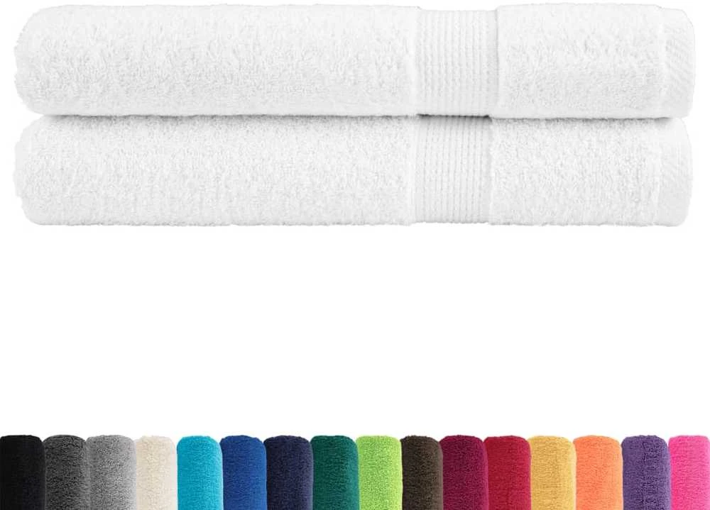 Rankšluostis Pirties rankšluosčiai SOLUND, 2vnt., balti, 80x200cm, 600g/m²