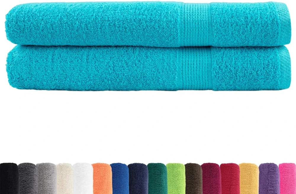 Rankšluostis Pirties rankšluosčiai SOLUND, 2vnt., turkio, 80x200cm, 600g/m²