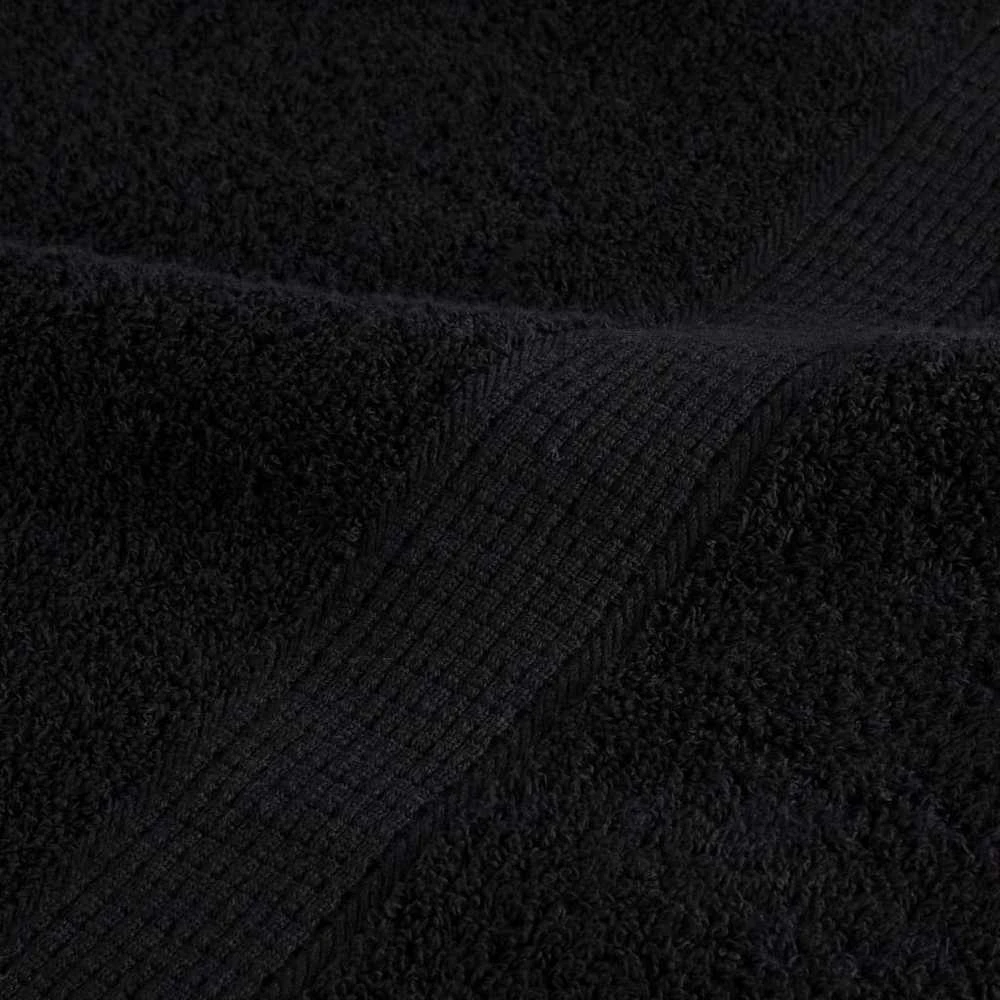 Rankšluostis Pirties rankšluosčiai SOLUND, 4vnt., juodi, 80x200cm, 600g/m²