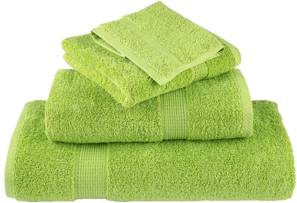 Rankšluostis Pirties rankšluosčiai SOLUND, 4vnt., žali, 80x200cm, 600g/m²