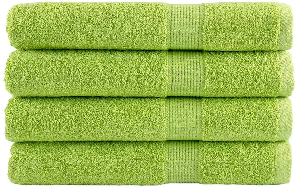 Rankšluostis Pirties rankšluosčiai SOLUND, 4vnt., žali, 80x200cm, 600g/m²