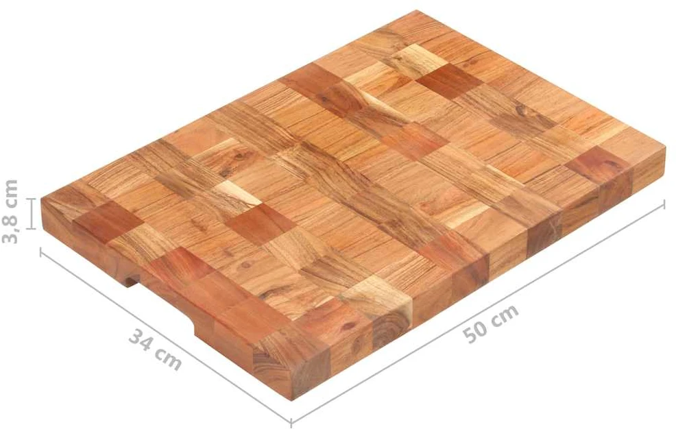 Pjaustymo lentelė, 50x34x3,8cm, akacijos medienos masyvas