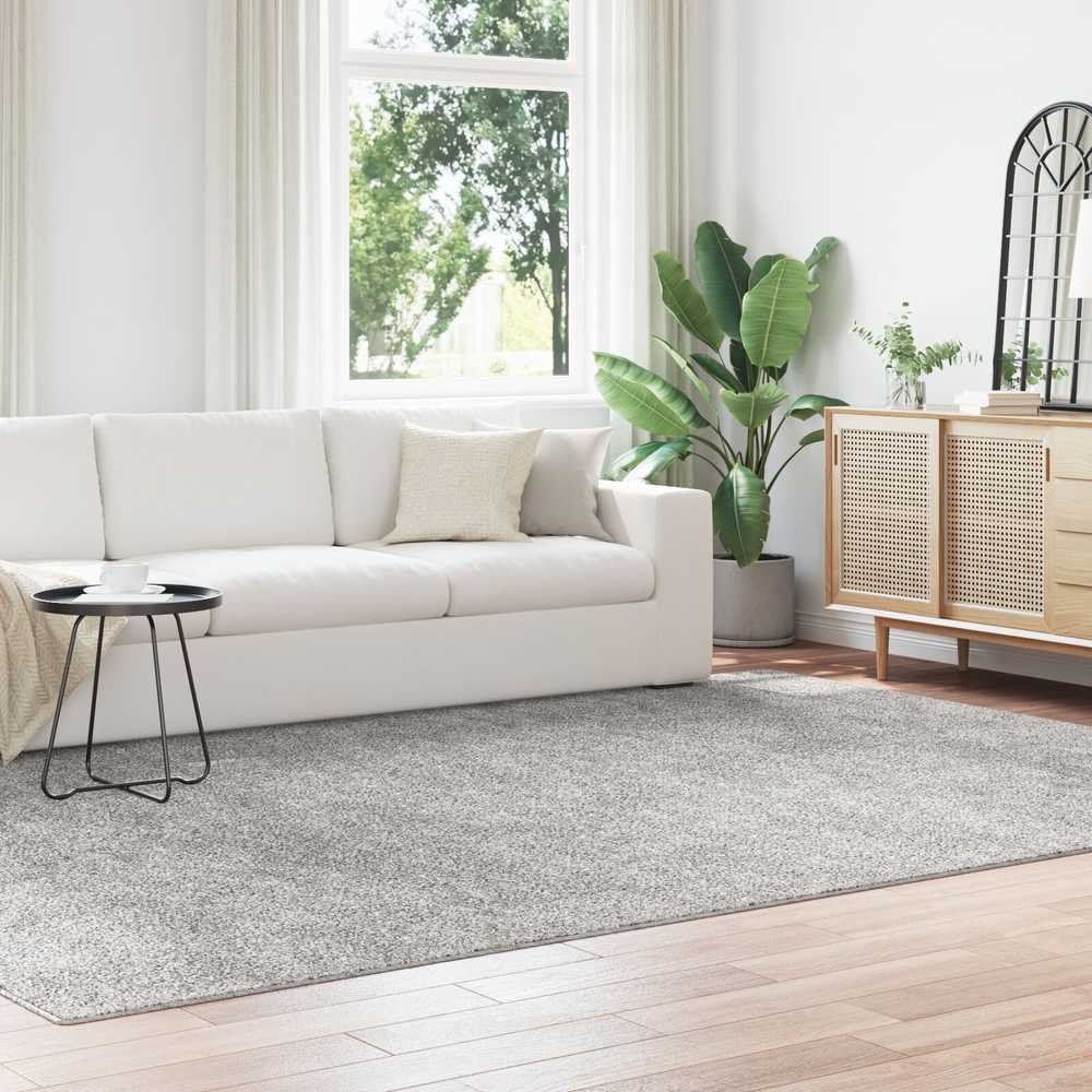 Neslystantis plaukuotas kilimas Pilka 240 x 340 cm PP