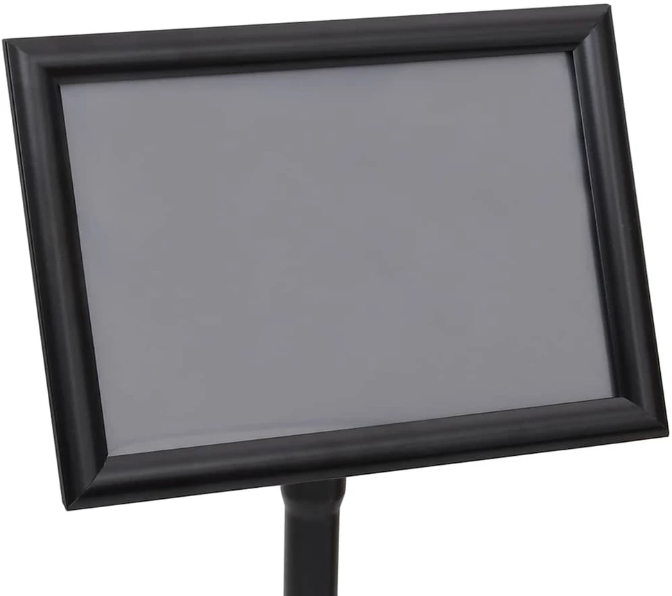 Plakato stendai 2 vnt. Juoda 45 x 32,7 x 108 cm Aliuminis