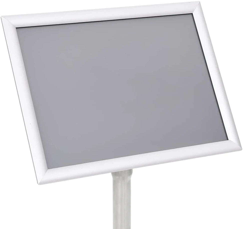 Plakato stendai 2 vnt. Sidabro 32.7 x 24 x 108 cm Aliuminis