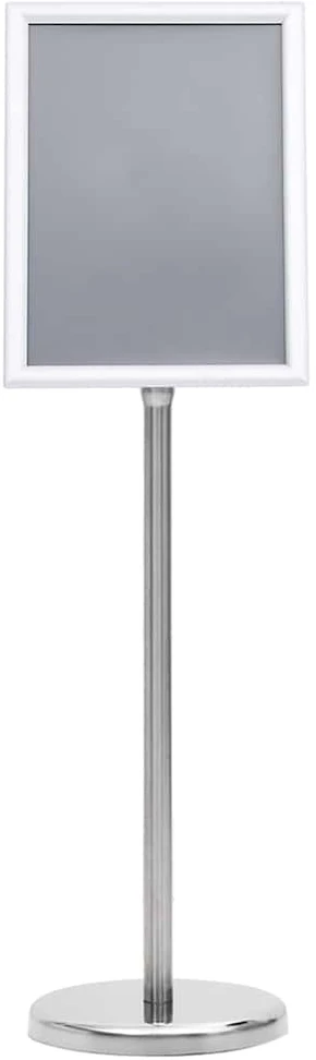 Plakato stendai 2 vnt. Sidabro 32.7 x 24 x 108 cm Aliuminis