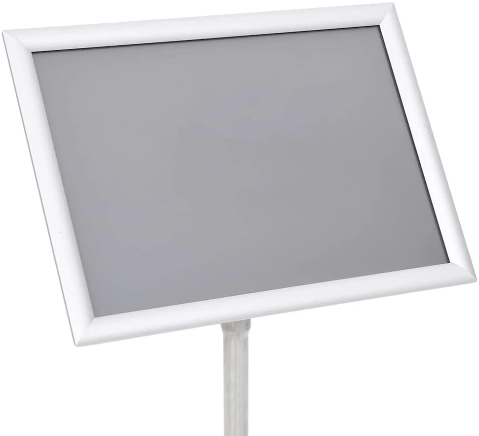 Plakato stendai 2 vnt. Sidabro 45 x 32,7 x 108 cm Aliuminis