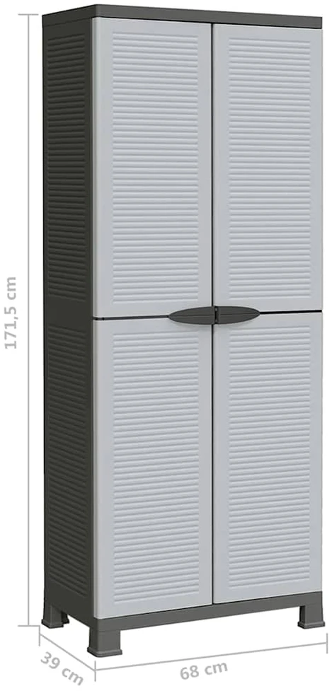 Plastikinė spintelė, 68x39x171,5cm