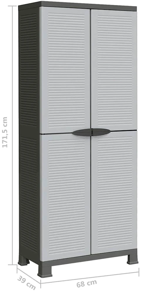 Plastikinė spintelė, 68x39x171,5cm