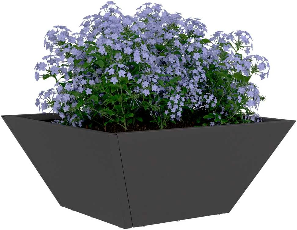 Sodo vazonas 5 vnt. Juoda 35 x 35 x 15 cm