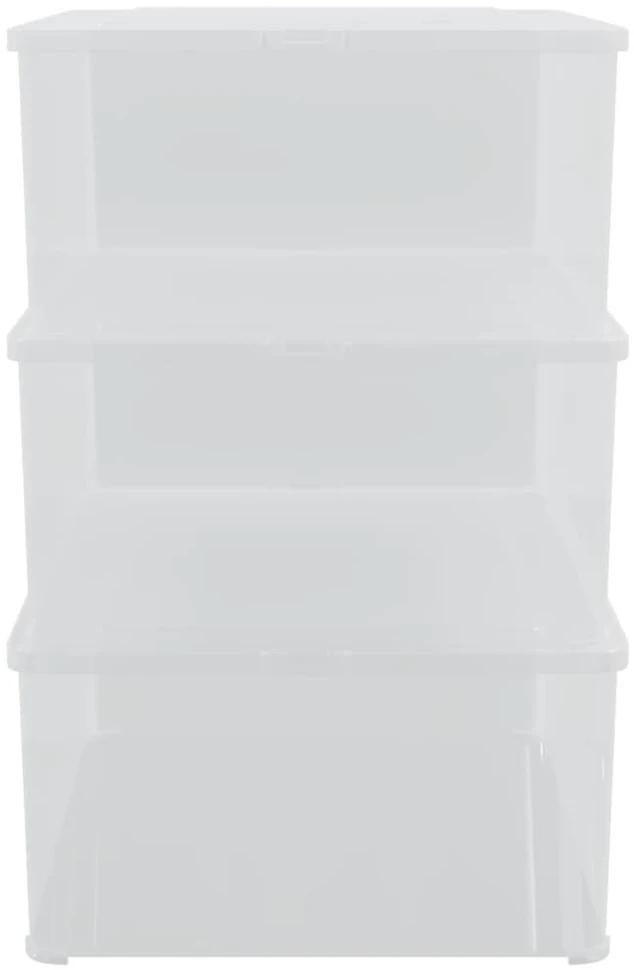 Plastikinės daiktadėžės, 3vnt., 10l, sukraunamos