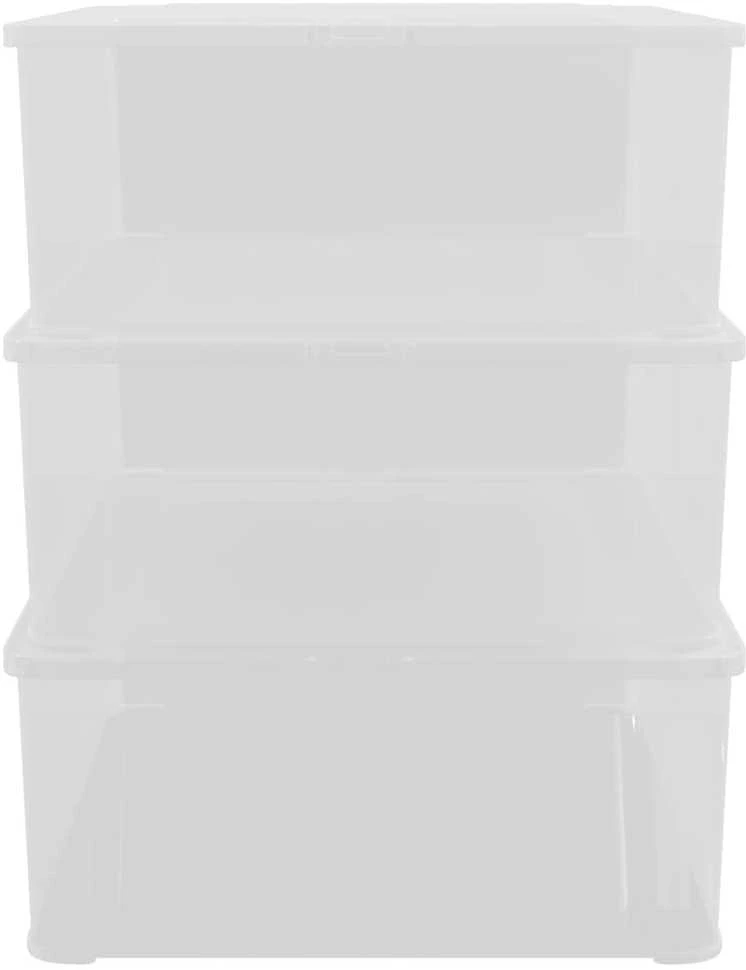 Plastikinės daiktadėžės, 3vnt., 25l, sukraunamos