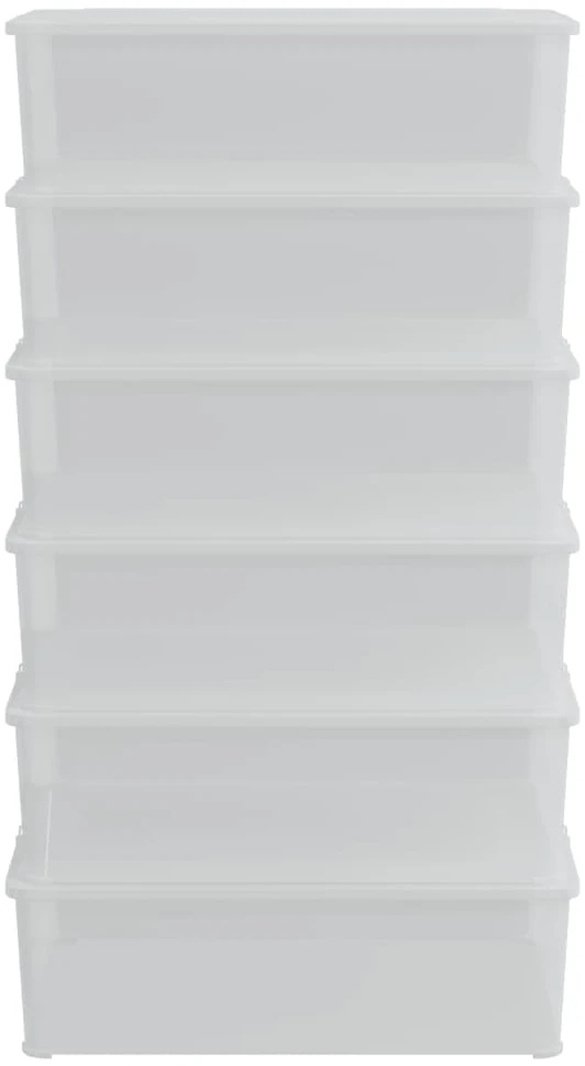 Plastikinės daiktadėžės, 6vnt., 25l, sukraunamos
