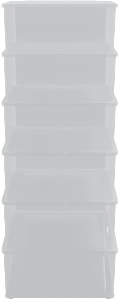 Plastikinės daiktadėžės, 6vnt., 25l, sukraunamos