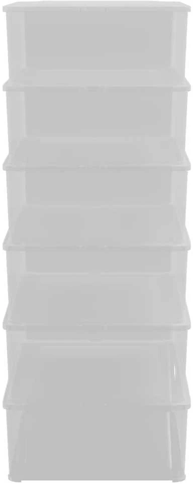 Plastikinės daiktadėžės, 6vnt., 25l, sukraunamos