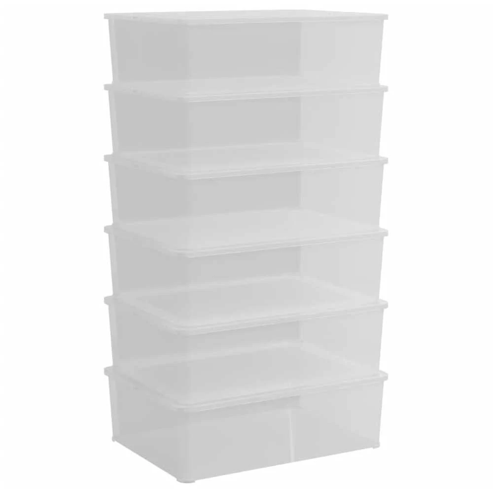 Plastikinės daiktadėžės, 6vnt., 25l, sukraunamos