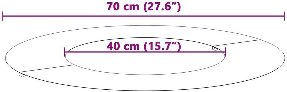 Medžių ratas Alyvuogių žalia Ø40/70 cm Šaltai valcuotas plienas