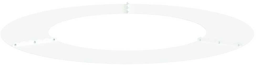 tinkamas plokštiems medžio žiedams 5 vnt. Balta Ø50/80 cm