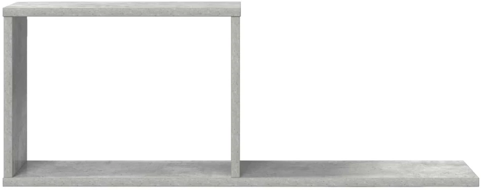 Plaukiojančios lentynos 2 vnt. Betono pilka 80 x 15 x 30 cm