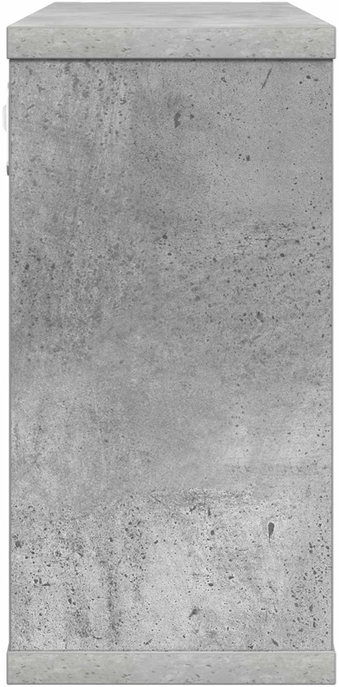 Plaukiojančios lentynos 2 vnt. Betono pilka 80 x 15 x 30 cm