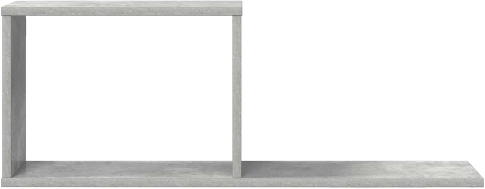 Plaukiojančios lentynos 2 vnt. Betono pilka 80 x 15 x 30 cm