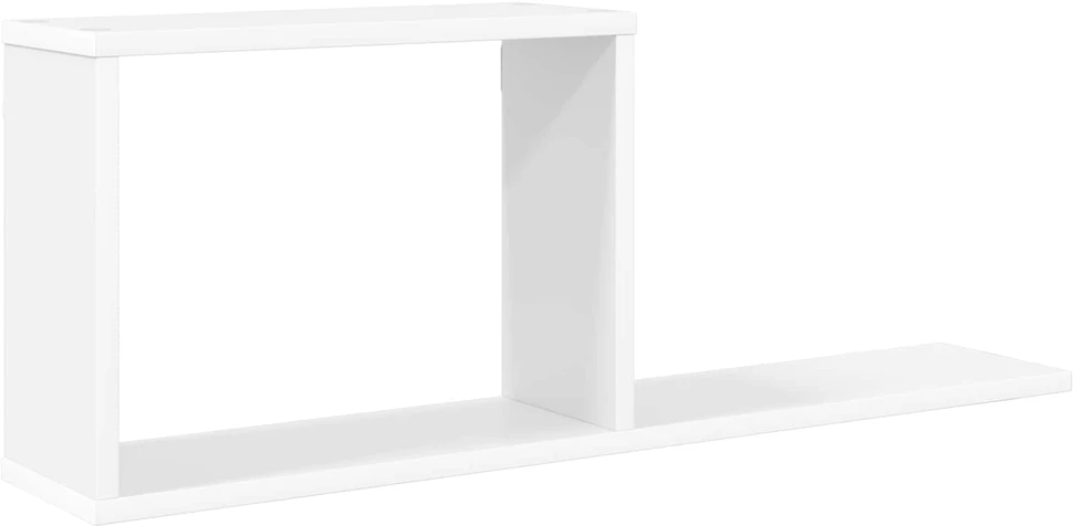 Plaukiojančios lentynos Balta 80 x 15 x 30 cm Apdirbta mediena