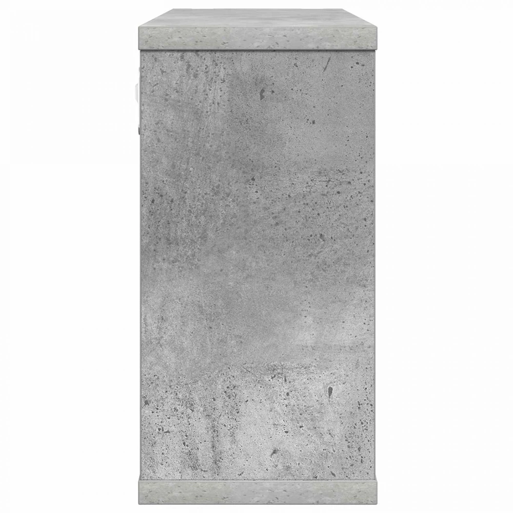 Plaukiojančios lentynos Betono pilka 80 x 15 x 30 cm