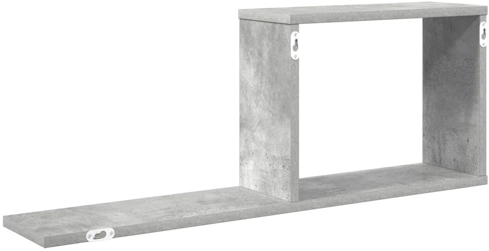 Plaukiojančios lentynos Betono pilka 80 x 15 x 30 cm